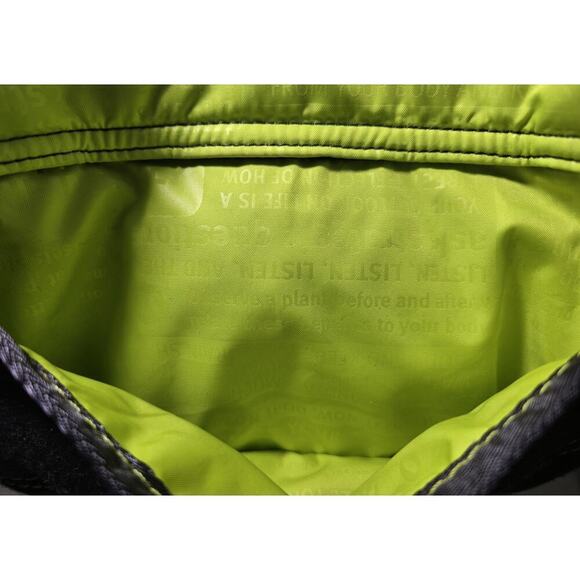 Lululemon Athletica Lucky Wool Charcoal Gray Neon XL Gym Yoga Laptop Tote Bag - Picture 11 of 11